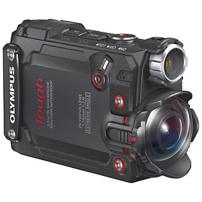 Olympus Tough TG-Tracker Waterproof Action Camera, 4K Ultra HD, 7.2MP, Ultra-Wide Angle Fixed Lens, Wi-Fi With 1.5 Flip Monitor, Black Olympus Tough TG-Tracker Waterproof Action Camera, 4K Ultra HD, 7.2MP, Ultra-Wide Angle Fixed Lens, Wi-Fi With 1.5 Flip Monitor, Black